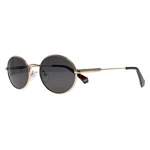 Polaroid Oval Womens Rose Gold Grey Polarized PLD 6228/S/X