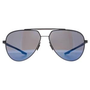 Porsche Design Aviator Unisex Dark Grey Blue Mirror P8935