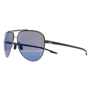 Porsche Design Aviator Unisex Dark Grey Blue Mirror P8935