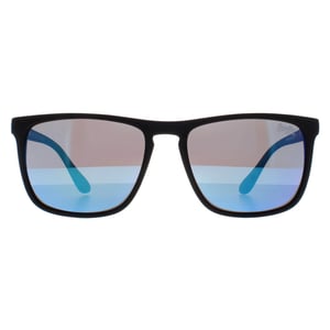 Superdry Rectangle Mens Rubberised Black and Blue Violet Blue Mirror Shockwave