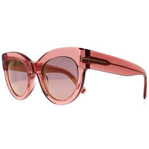 Tom Ford Cat Eye Womens Shiny Pink Pink Mirror Violet Gradient Lucilla FT1063