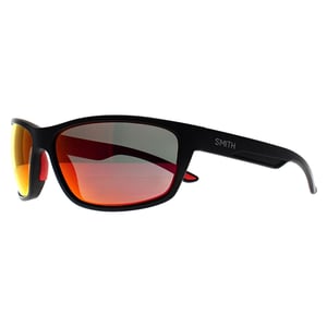 Smith Wrap Unisex Matte Black Red Multilayer Mirror Journey