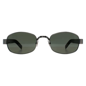 Saint Laurent Oval Unisex Gold Black Brown SL 706