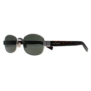 Saint Laurent Oval Unisex Gold Black Brown SL 706