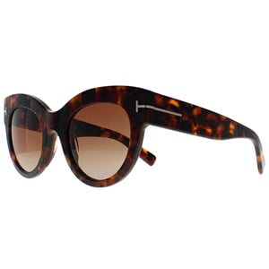Tom Ford Cat Eye Womens Dark Havana Gradient Bordeaux Lucilla FT1063