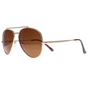 Montana Aviator Unisex Shiny Gold Brown Polarized MP185