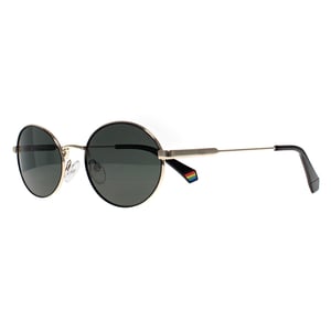 Polaroid Oval Womens Black Gold Green Polarized PLD 6228/S/X