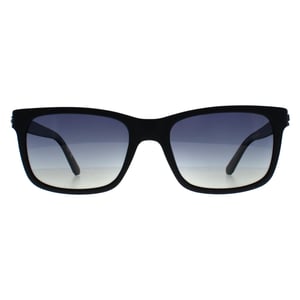 Guess Rectangle Mens Matte Black Smoke Gradient Polarized GU00066