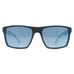Superdry Square Mens Matte Grey Fluro Blue Blue Mirror Kobe
