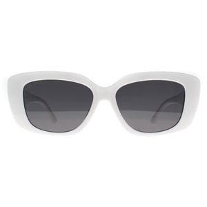 Montana Rectangle Womens White Smoke Grey Polarized MP56