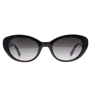 Kate Spade Oval Womens Black Grey Gradient Crystal/S Sunglasses