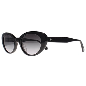 Kate Spade Oval Womens Black Grey Gradient Crystal/S Sunglasses