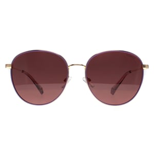Polaroid Round Unisex Gold Violet Violet Polarized PLD 6215/S/X