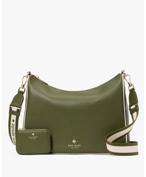 Emma Colorblock Pebbled Leather Large Crossbody