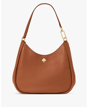 Kayla Pebbled Leather Large Triple Compartment Shoulder Bag