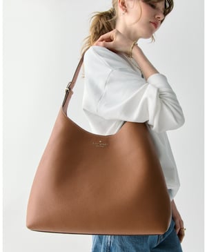 454 Pick Stitch Large Shoulder Bag