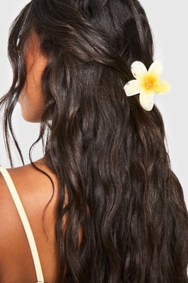 Embellished Large Flower Claw Clip