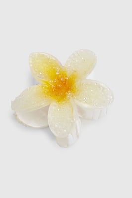 Embellished Large Flower Claw Clip