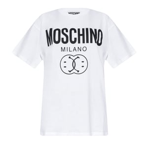 Moschino Double Smiley White Oversize T-shirt