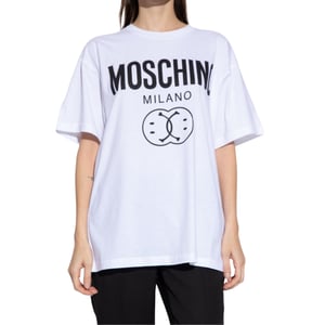 Moschino Double Smiley White Oversize T-shirt