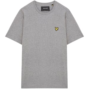Lyle & Scott Plain Grey Embroidered Crew Neck T-shirt