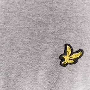 Lyle & Scott Plain Grey Embroidered Crew Neck T-shirt