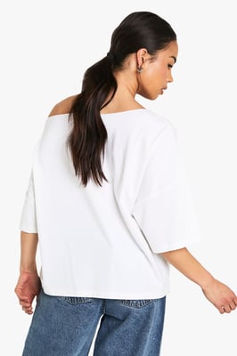 Off The Shoulder Oversized T-Shirt