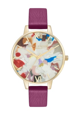 Olivia Burton OBGSET153 Ladies Pop Art Watch and Strap Gift Set