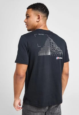 Berghaus Mens Mountain Coordinates T shirt in Black