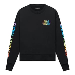 Amiri Xo Beverly Hills Zwarte Ronde Hals Trui