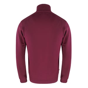 Aquascutum Active Vinröd Tröja Med Dragkedja