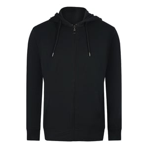 Cavalli Class Svart Hoodie Med Dragkedja - Blommig Logotyp
