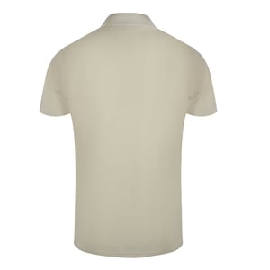 Cavalli Class Levendige Bloemenlogo Beige Zand Poloshirt