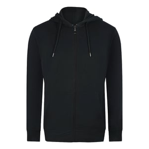 Cavalli Class Traditional Style Leopard Design Black Zip-up Hoodie