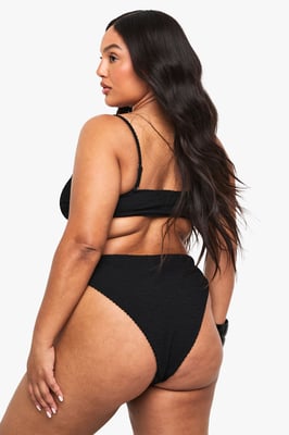 Plus Crinkle High Waist Bikini Brief
