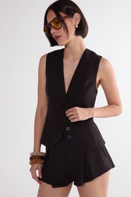 Tailored Button Through Waistcoat
