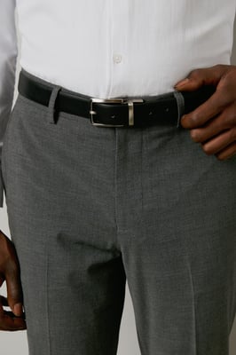 Black Reversible Leather Belt