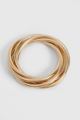 Gold Stretch Intertwined Bracelets