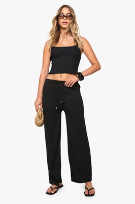 Woven Textured Trouser