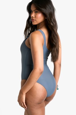 Beaded One Shoulder Swimsuit