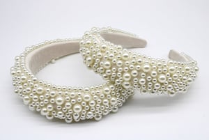 Ivory Mix Pearl Embellished Headband