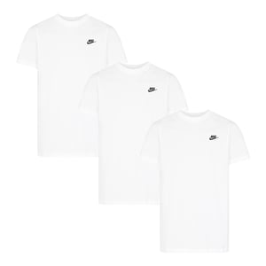 3 Pack Nike Sportswear Men's Club T Shirt in White