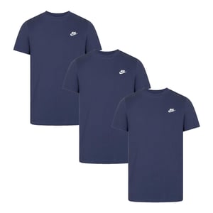 3 Pack Nike Sportswear Men's Club T Shirt in Navy