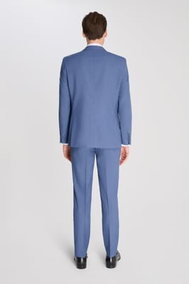 Alex Fawn Single Breasted 2 Piece Suit Light Blue
