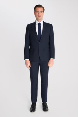 Alex Fawn Single Breasted 2 Piece Suit Navy
