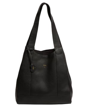 'Celeste' Black Leather Handbag