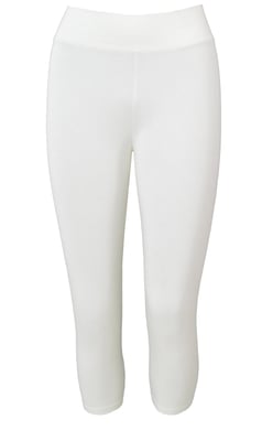 White Crop Leggings