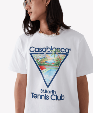 Casablanca Tennis Club Icon T-Shirt In White
