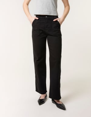 Wide Leg Pocket Trousers