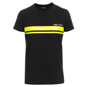 Balmain Neon Logo Black T-shirt